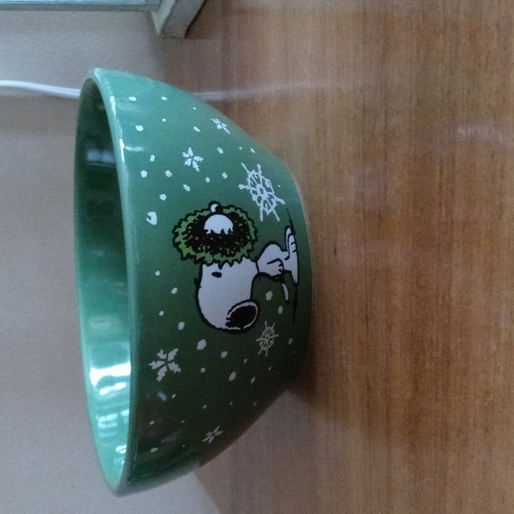 Snoopy Christmas bowl